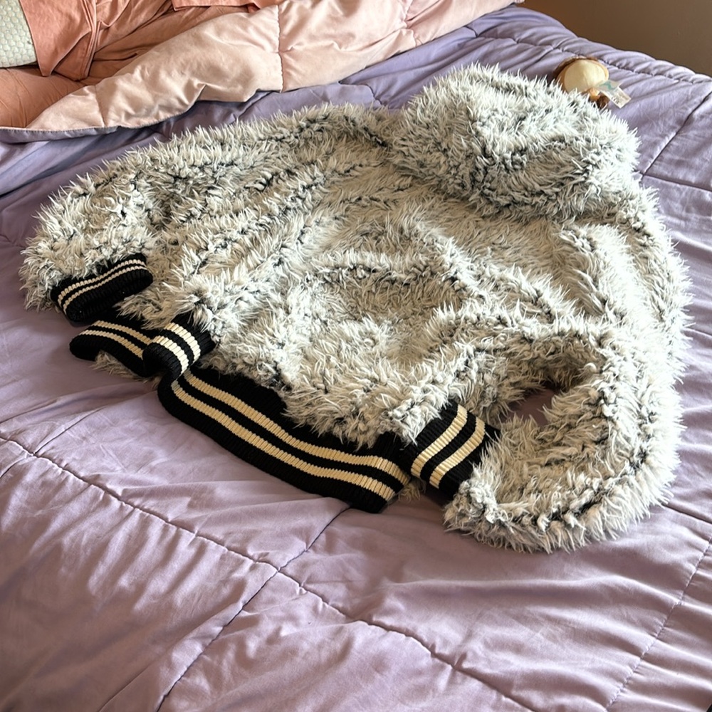 Free People! Fluffy Dolman Jacket Coat! - Picture 11 of 14